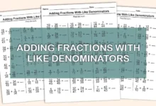 Adding Fractions With Like Denominators
