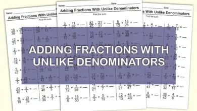 Adding Fractions With Unlike Denominators