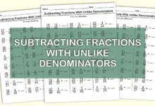 Subtracting Fractions With Unlike Denominators